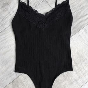 PINK/Victoria Secret Body Suit Lace Top